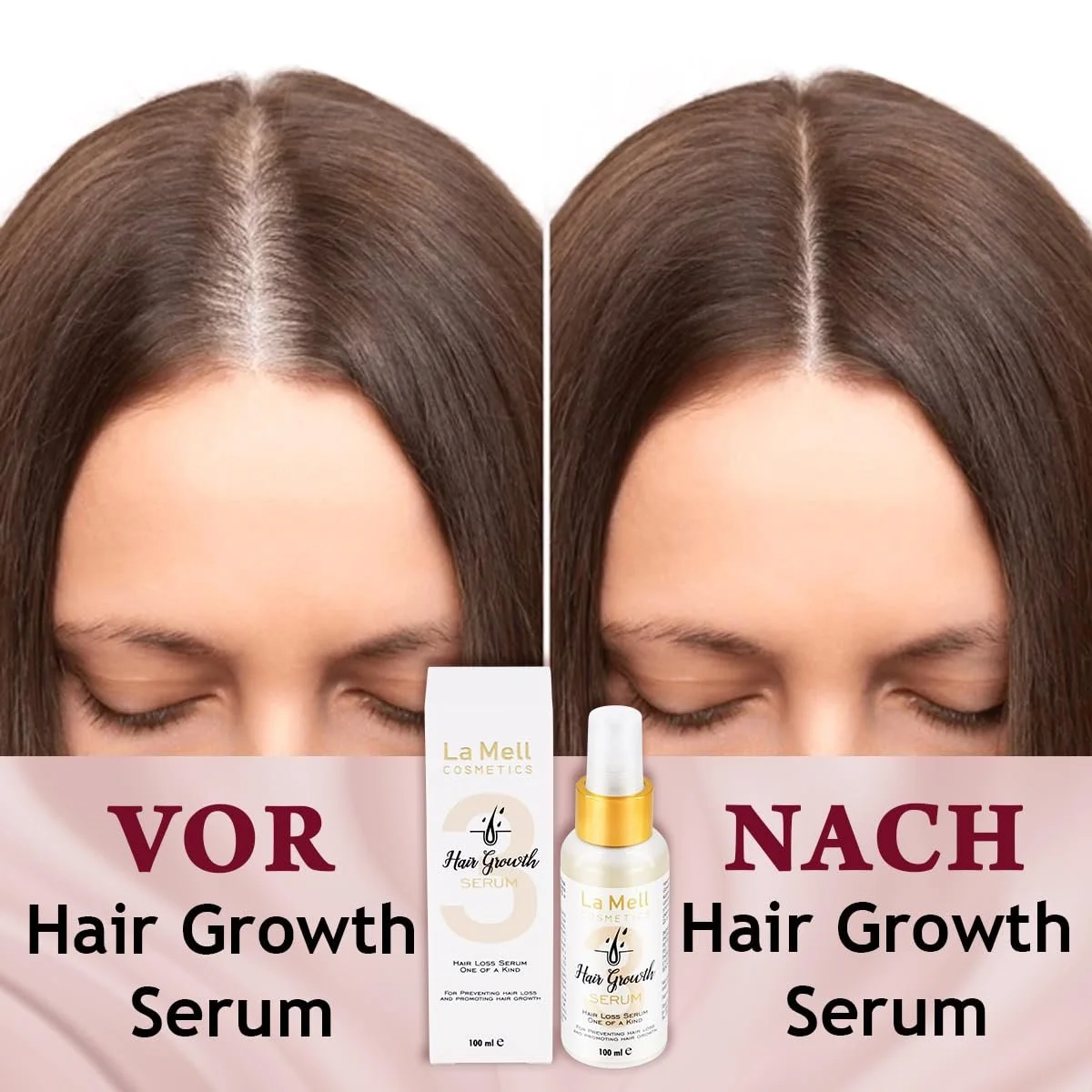 Сироватка для волосся проти випадіння волосся для жінок La Mell 100 мл, фото №4