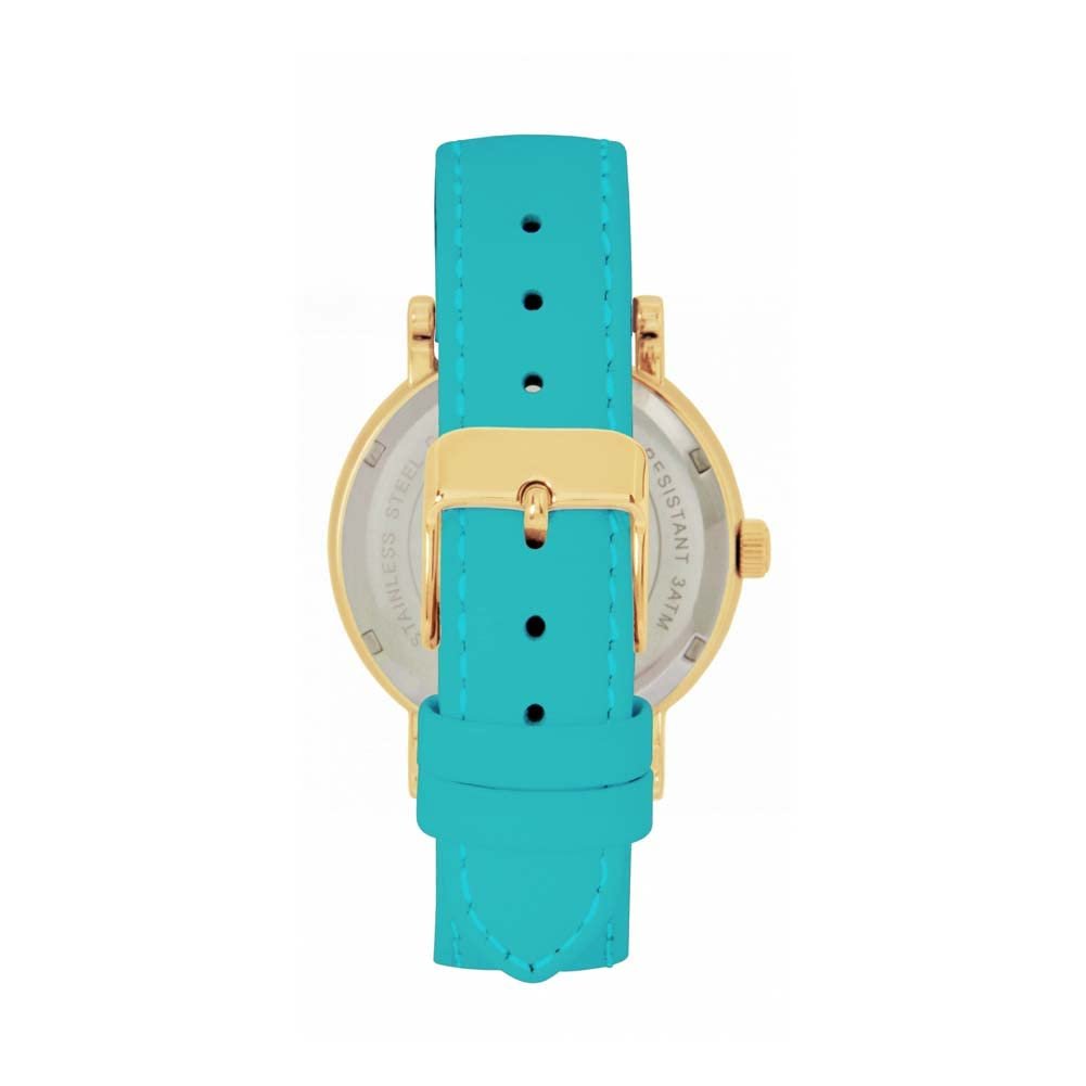 Женские часы Toff London с аналоговым дисплеем и японским кварцевым механизмом, золотой корпус, фото №3