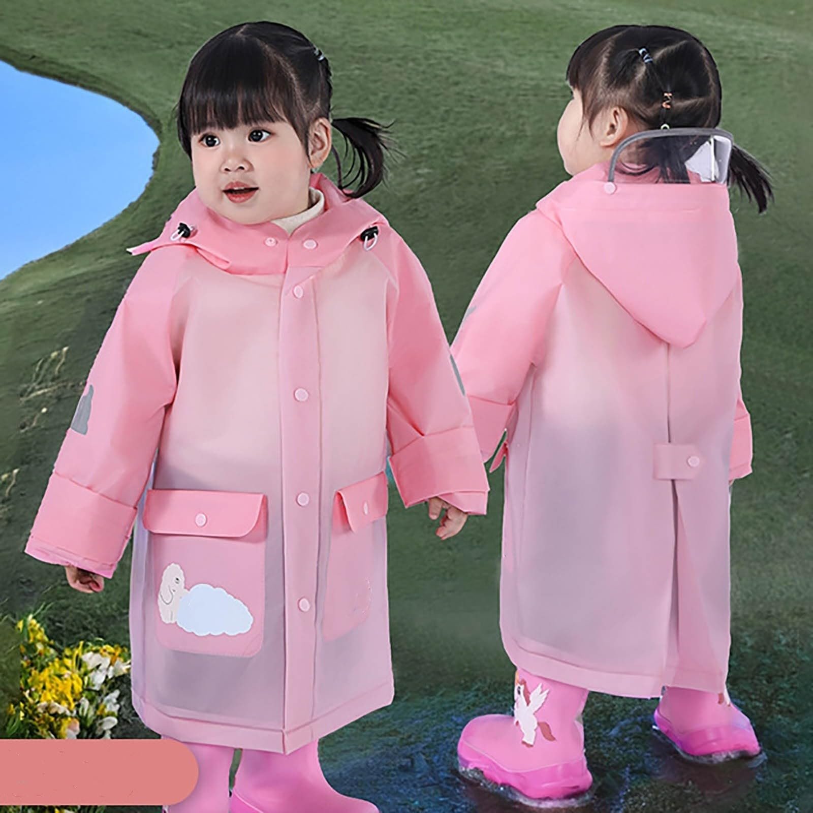 Большой детский многоразовый дождевой костюм - водонепроницаемая куртка пончо комбинированный для девочек и мальчиков - набор верхней одежды для дождя с капюшоном, фото №1 Большой детский многоразовый дождевой костюм - водонепроницаемая куртка пончо комбинированный для девочек и мальчиков - набор верхней одежды для дождя с капюшоном, фото №1