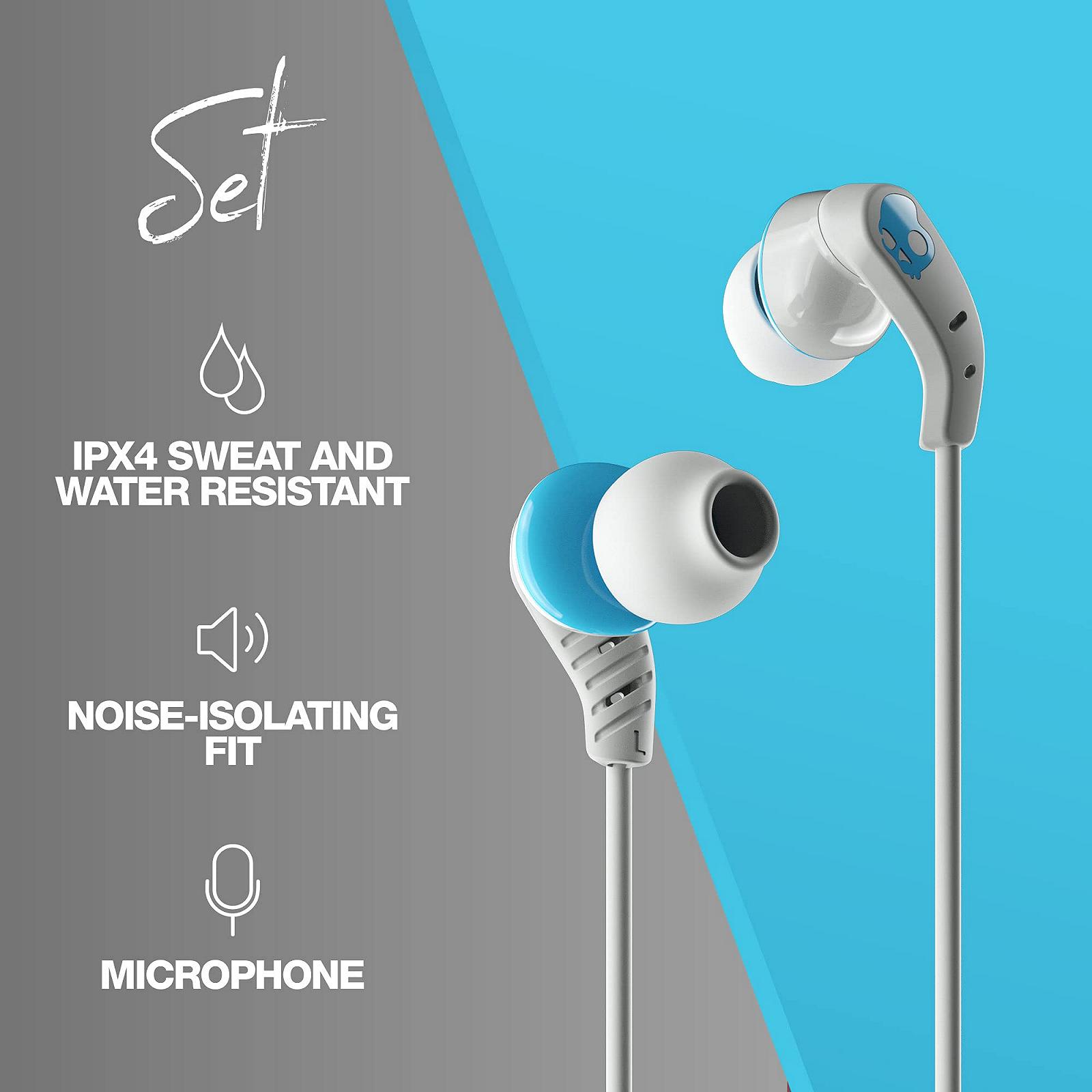 Наушники Skullcandy In-Ear Pack с микрофоном и USBC свет - Светло-серый/Синий, фото №5
