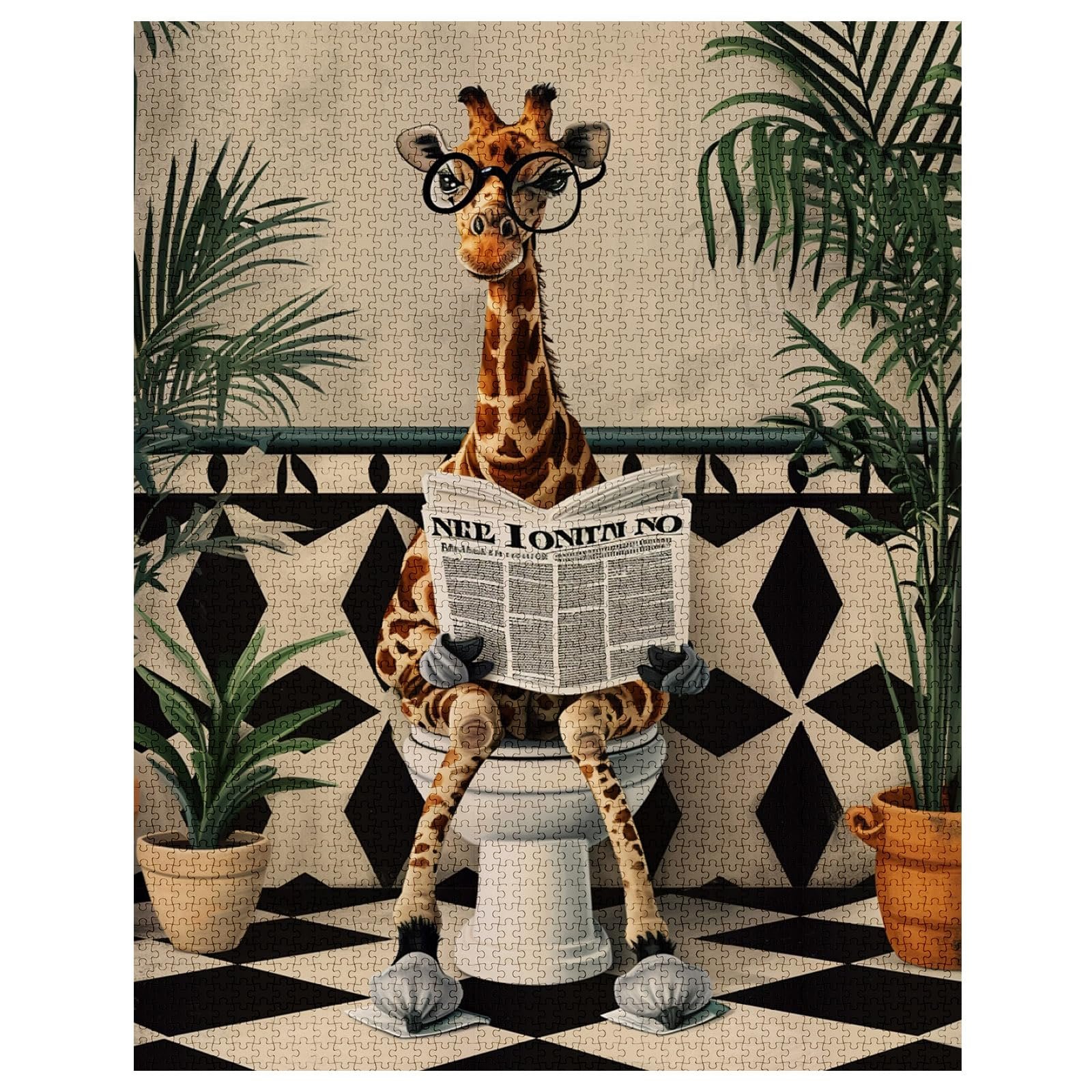 Пазл Tucocoo Cute Giraffe Abstract Animals 1000 элементов 70 x 50 см, фото №2 Пазл Tucocoo Cute Giraffe Abstract Animals 1000 элементов 70 x 50 см, фото №2