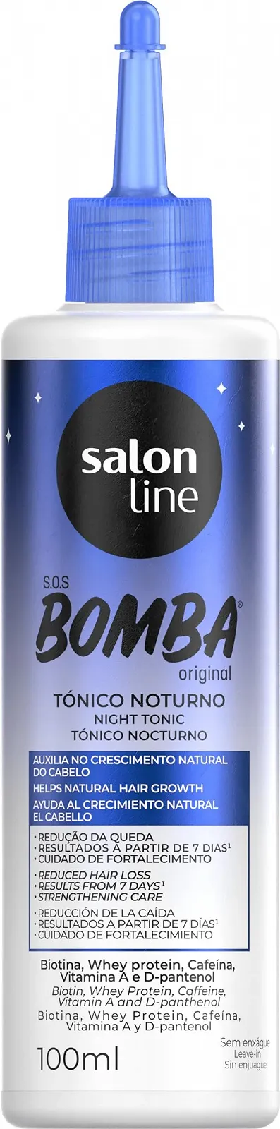 Тонік Salon Line SOS Bomba Original Growth Нічний 100 мл, фото №1
