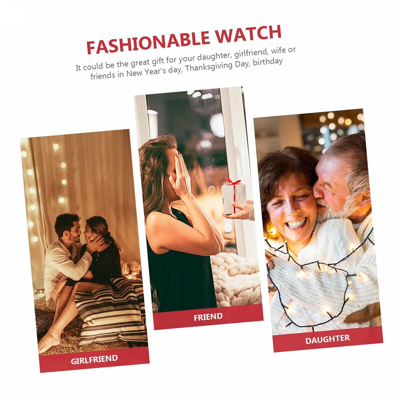 Жіночий годинник Прямокутний LIFKOME Вінтажний Кварцовий з римськими цифрами Чорний, фото №2