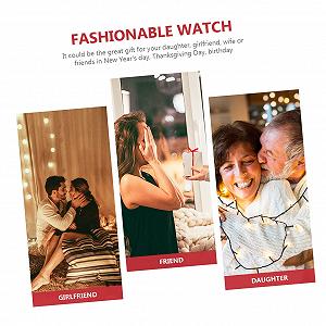 Жіночий годинник Прямокутний LIFKOME Вінтажний Кварцовий з римськими цифрами Чорний synthetic.ua - Фото 1