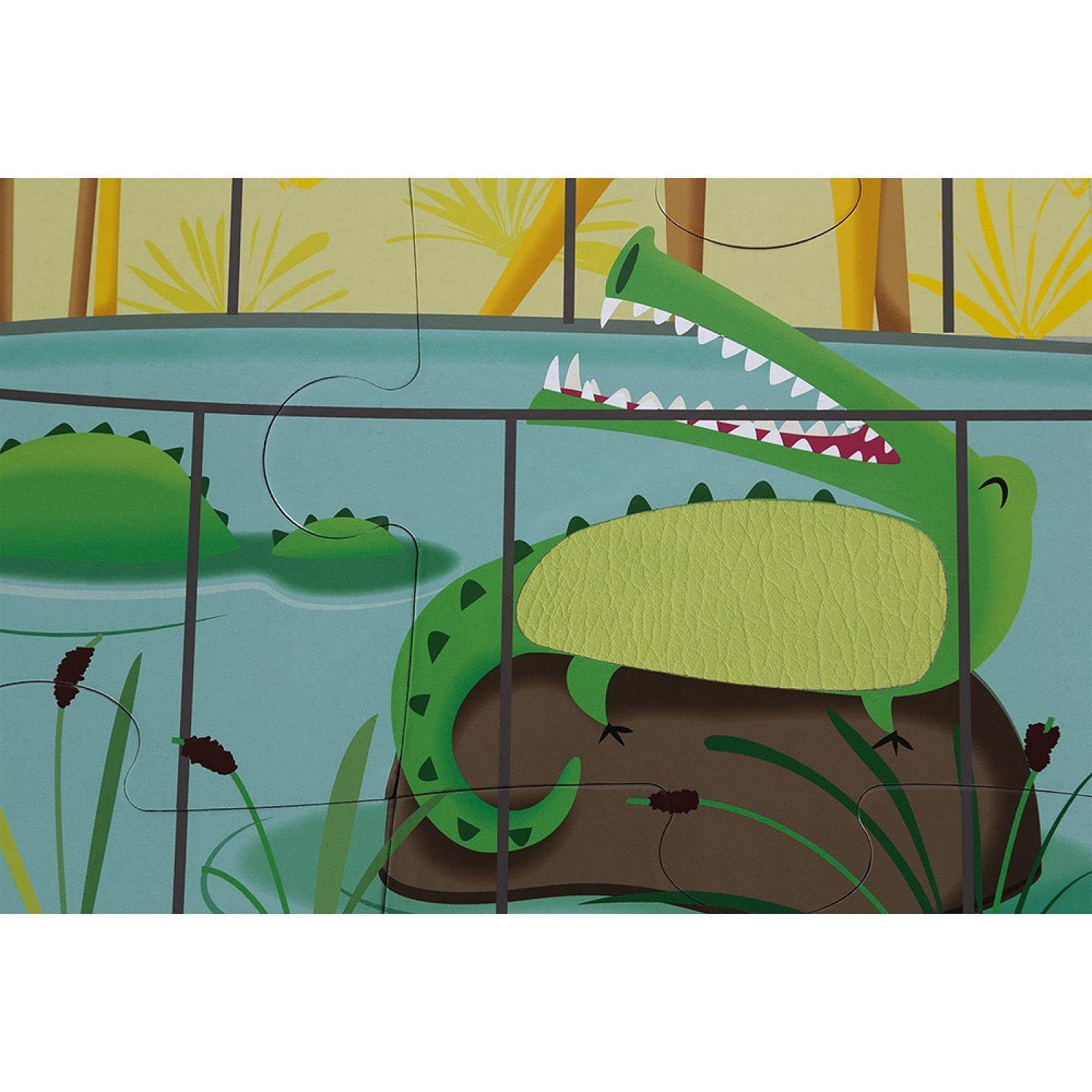 Тактильный пазл Janod J02774 Day at the Zoo 20 Pieces, фото №8 Тактильный пазл Janod J02774 Day at the Zoo 20 Pieces, фото №8