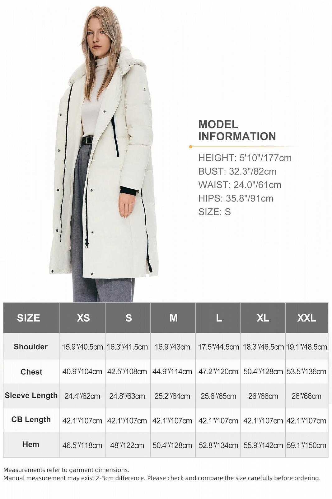 Довге зимове пухове пальто Orolay з капюшоном, фото №6