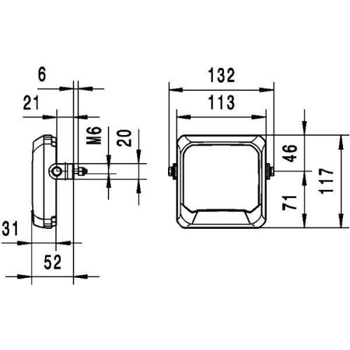 Робоча фара HELLA 1GA 995 193-041, фото №4