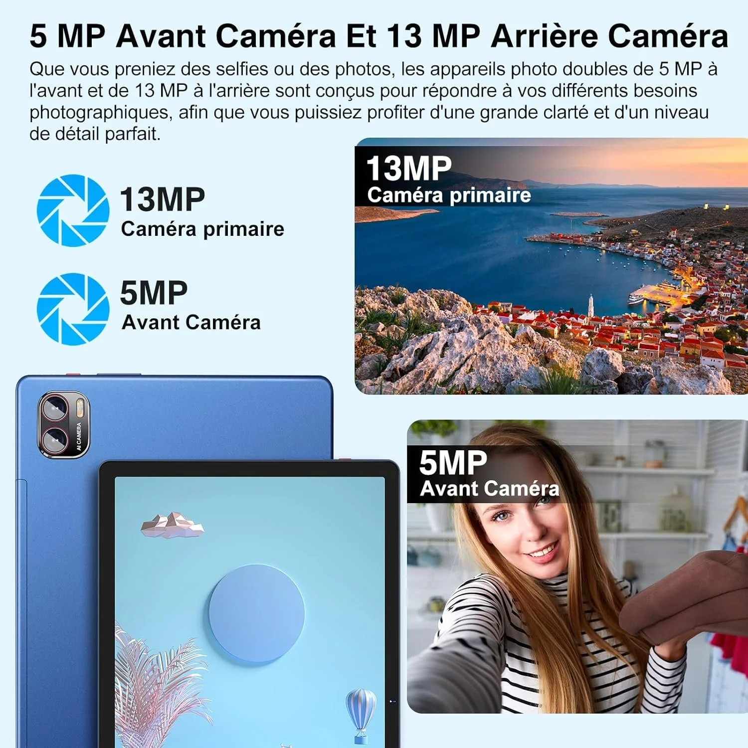 Планшет 10.36" Full HD MEBERRY M7 8+8/256Gb 8 ядер Android 13 8600 mAh Синий, фото №5