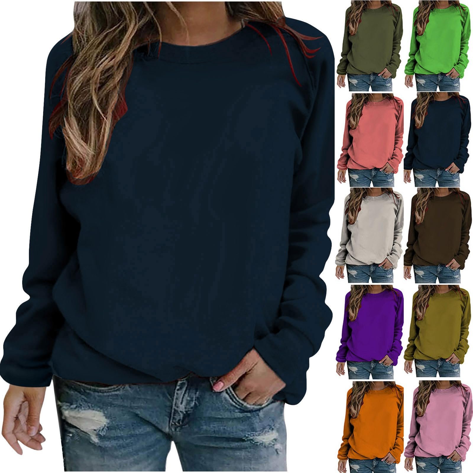 Пуловер Ybing Женский Повседневный Свитшот Однотонный Рукав реглан Рубашка с длинными рукавами Свободный Крой Круглый вырез Горловины Блуза Теплый Пуловер Длинная рубашка Осень Зима Верхняя одежда Футболка с длинными рукавами Базовая Спортивная рубашка, фото №2 Пуловер Ybing Женский Повседневный Свитшот Однотонный Рукав реглан Рубашка с длинными рукавами Свободный Крой Круглый вырез Горловины Блуза Теплый Пуловер Длинная рубашка Осень Зима Верхняя одежда Футболка с длинными рукавами Базовая Спортивная рубашка, фото №2