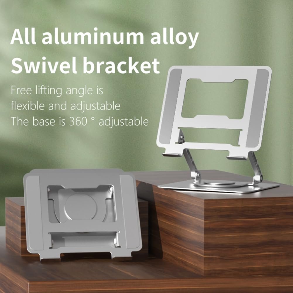 Підставка Тримач Обертовий ISTOVO Алюмінієвий Сплав Портативний Складаний Кронштейн для Охолодження 1 шт, фото №3