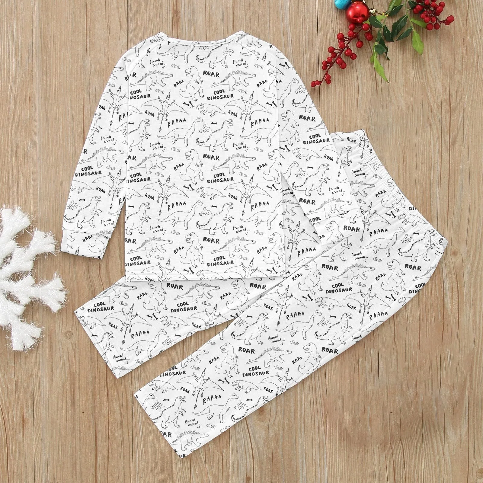 Дитячий розмальований вручну комплект піжами для хлопчиків милий, фото №2