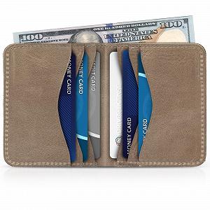 Кошелек Бифолд Otto Angelino Ultra Slim из натуральной кожи - Унисекс - Фото 1