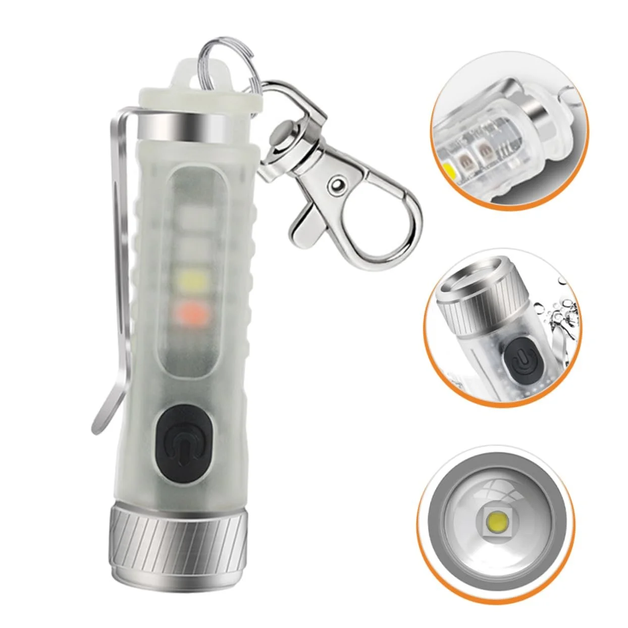 Міні Ліхтарик Брелок Toyvian з Регульованим LED Світлом та Режимами Освітлення для Кемпінгу, Активного Відпочинку та Надзвичайних Ситуацій, фото №4