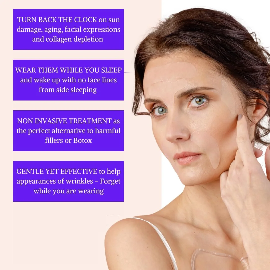 Пластирі для обличчя проти старіння 165 шт.: Пластирі для лоба, Зморшки навколо очей, фото №3 Пластирі для обличчя проти старіння 165 шт.: Пластирі для лоба, Зморшки навколо очей, фото №3