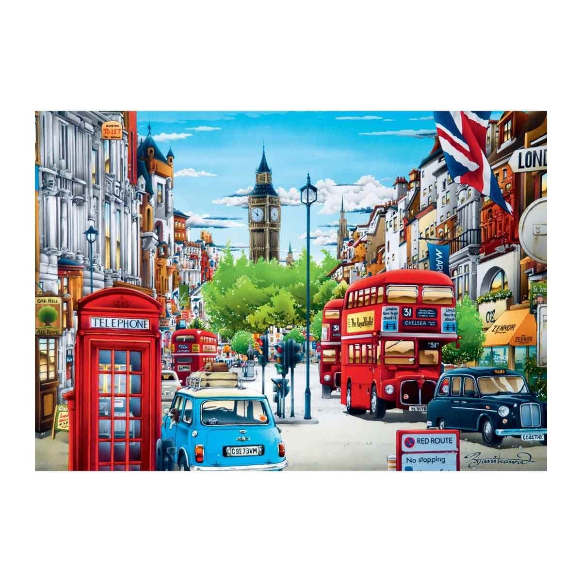 Пазл Trefl London Street UK 1000 елементів Premium Quality для дорослих та дітей від 12 років, фото №2