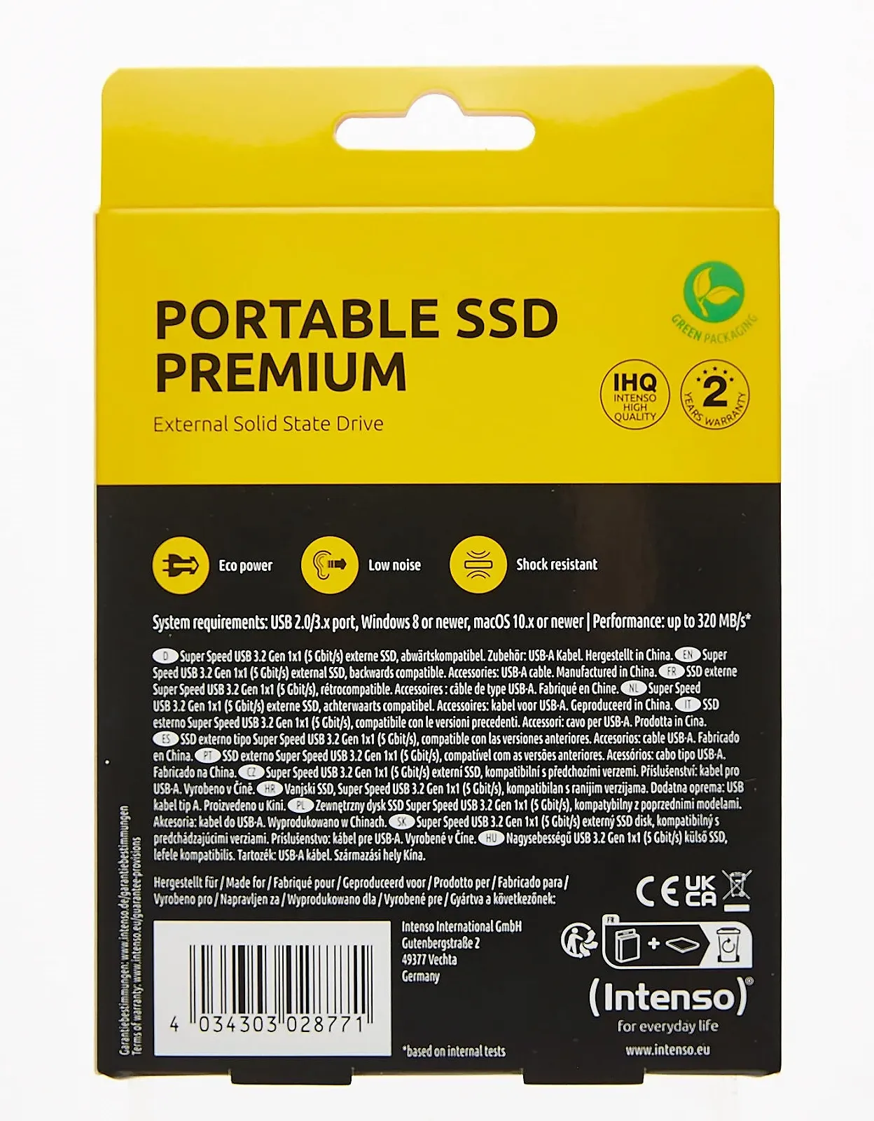 Зовнішній SSD Intenso Premium Edition 1.8" 1 TB, фото №6