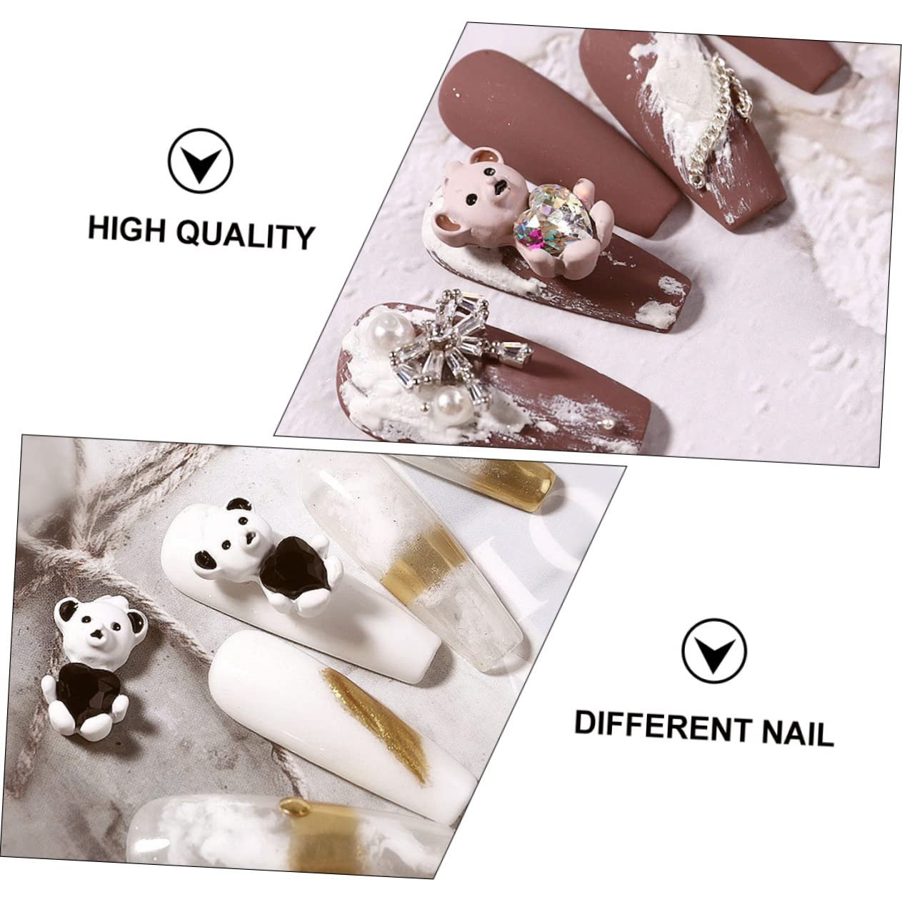 Прикраса для нігтів Ведмідь PLAFOPE3D наклейка для нігтів, фото №7