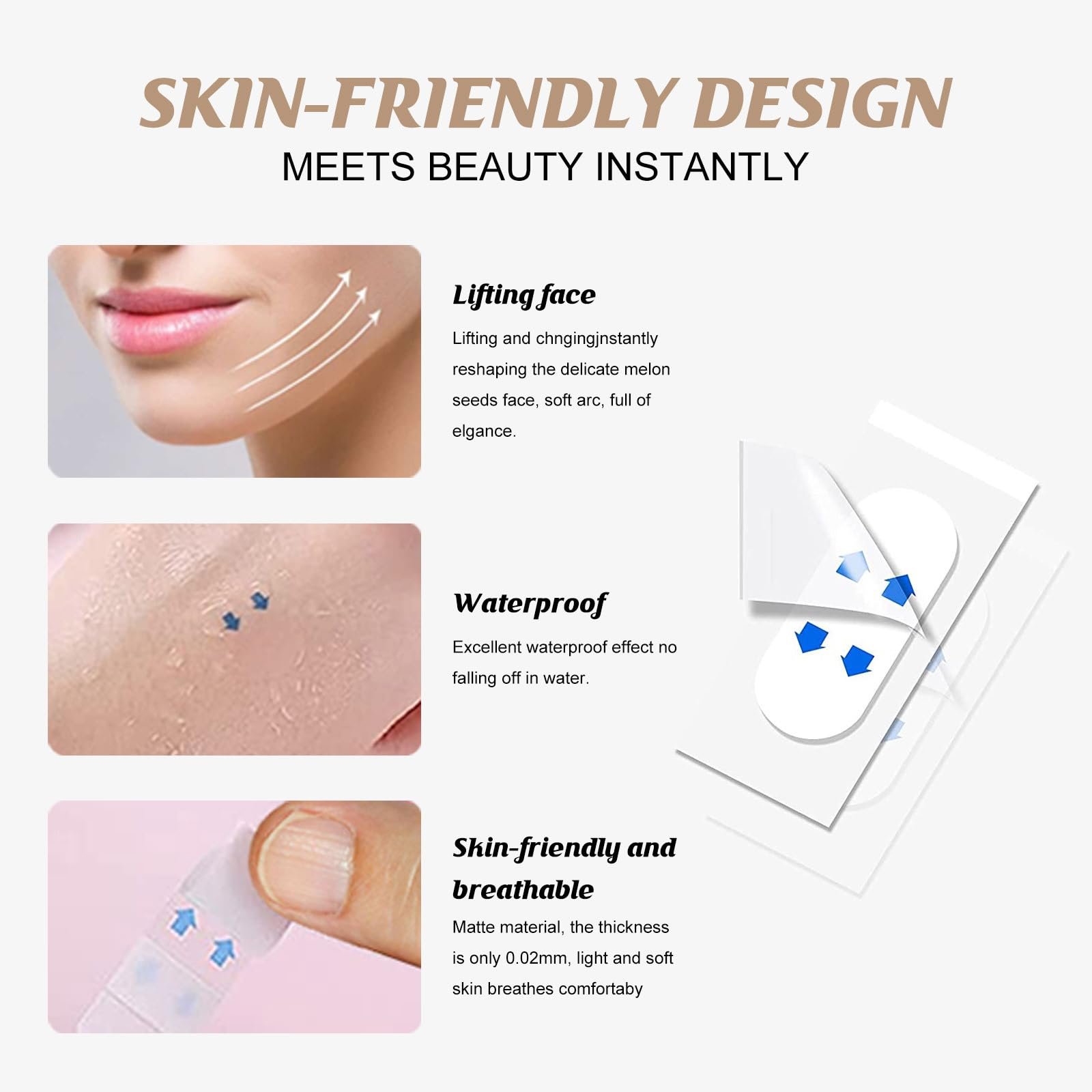 Ленты для подтяжки лица Eazerom 02, 120 шт, фото №5