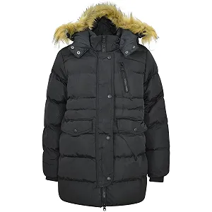 Куртка A2Z 4 Kids Дівчата Хлопчики Модна стьобана чорна synthetic.ua - Фото 1