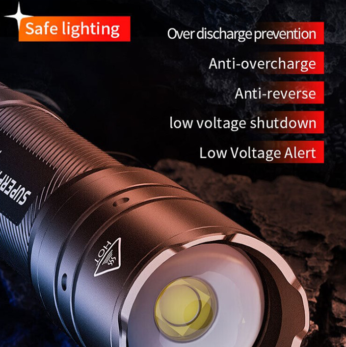 Фонарик ручний акумулятор F3-T SuperFire 600 Lumen IP44, фото №3 Фонарик ручний акумулятор F3-T SuperFire 600 Lumen IP44, фото №3