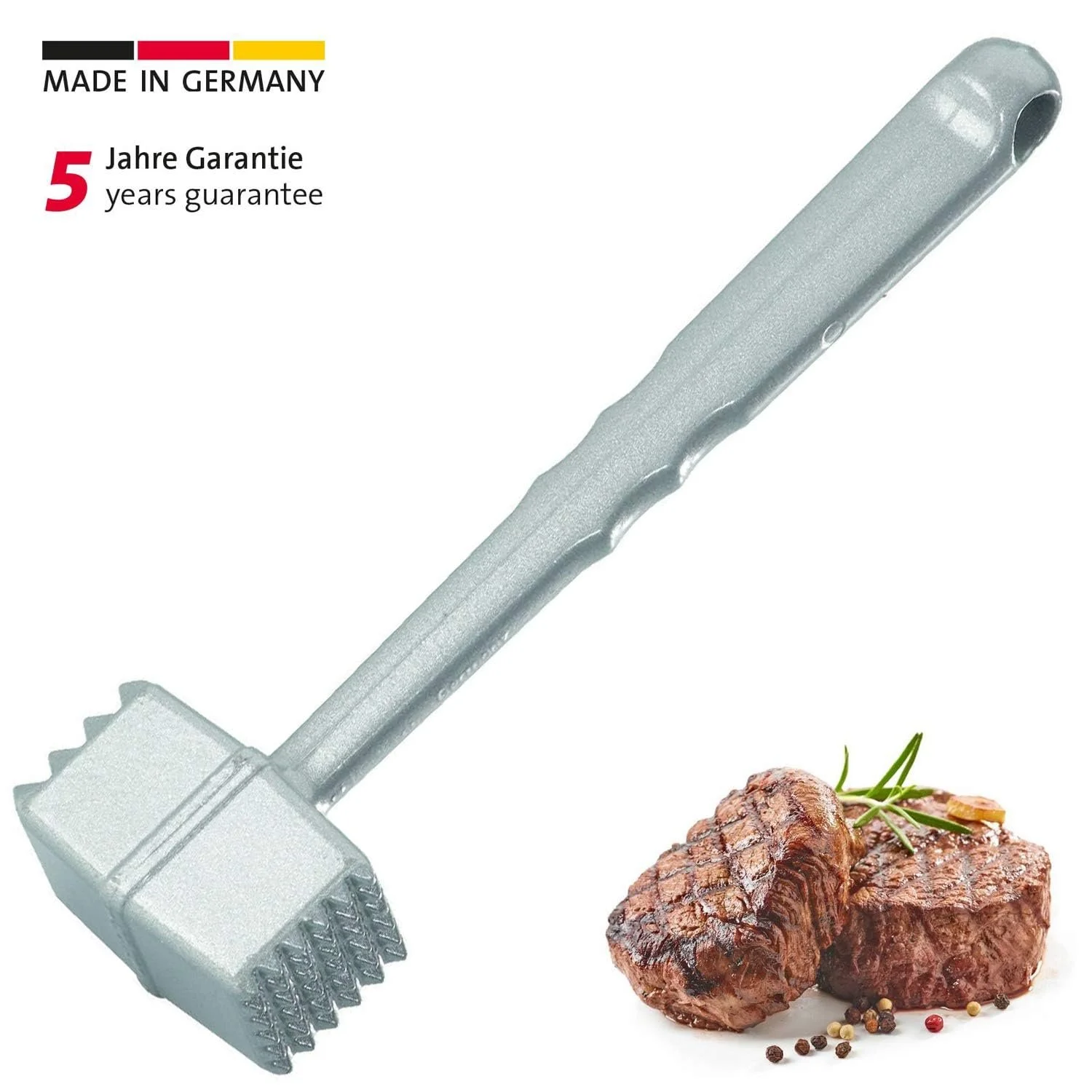 Молоток для мяса Westmark Robusto алюминиевый серебристый 21.5 x 6 x 3.5 см, фото №2