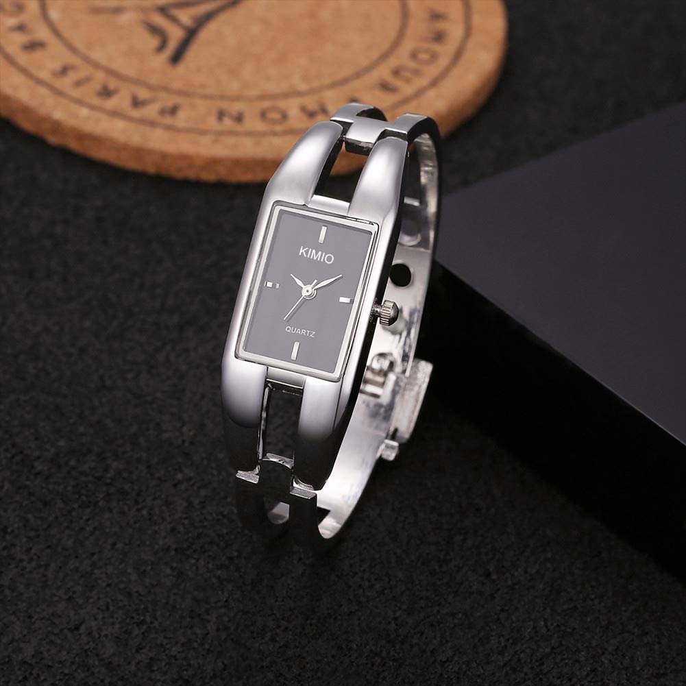 Часы наручные Женские JewelryWe Кварцевые Аналоговые Прямоугольный, фото №5