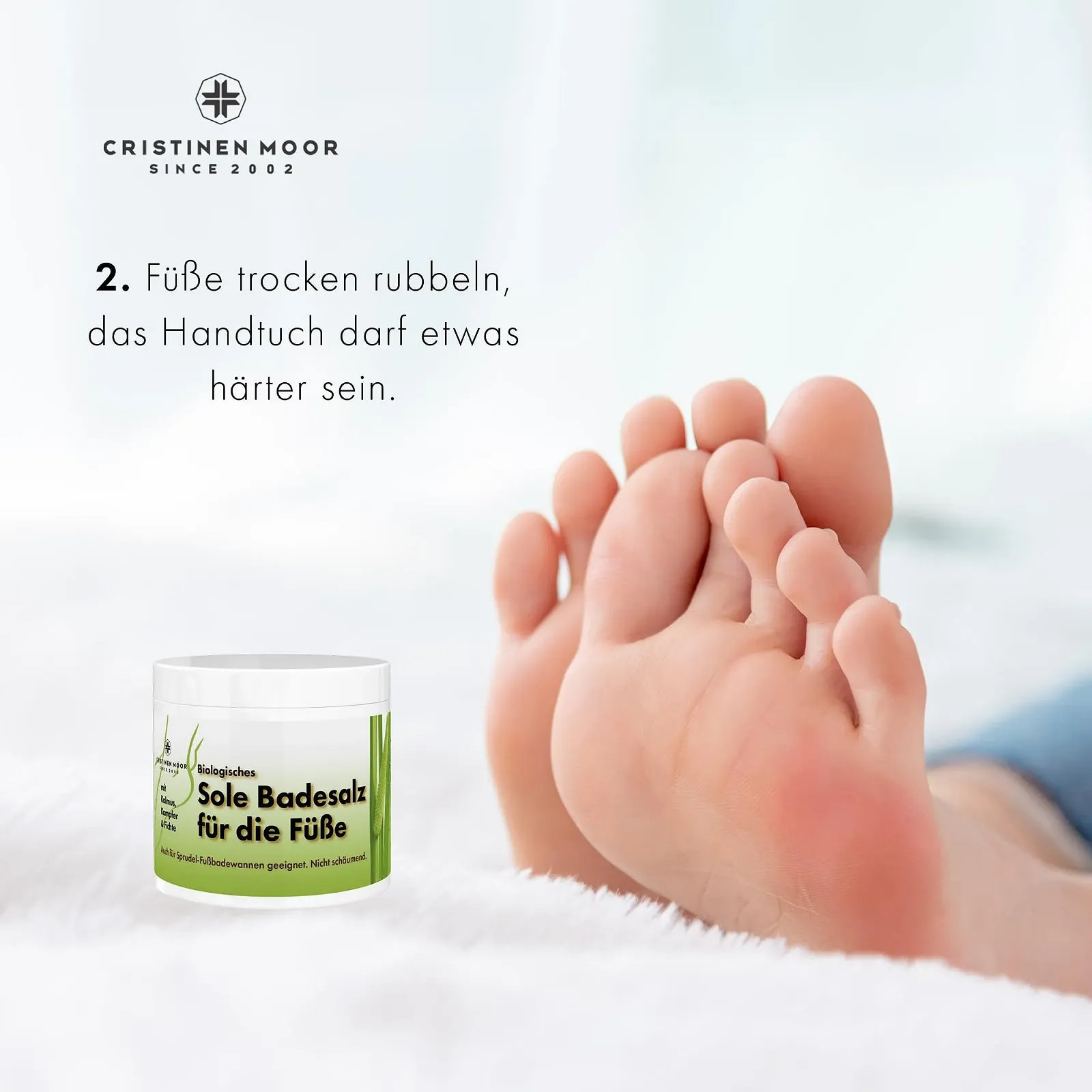Набор для ног Moor Foot Balm 110 ml и органическая соль для ванн 500 g натуральная косметика, фото №6