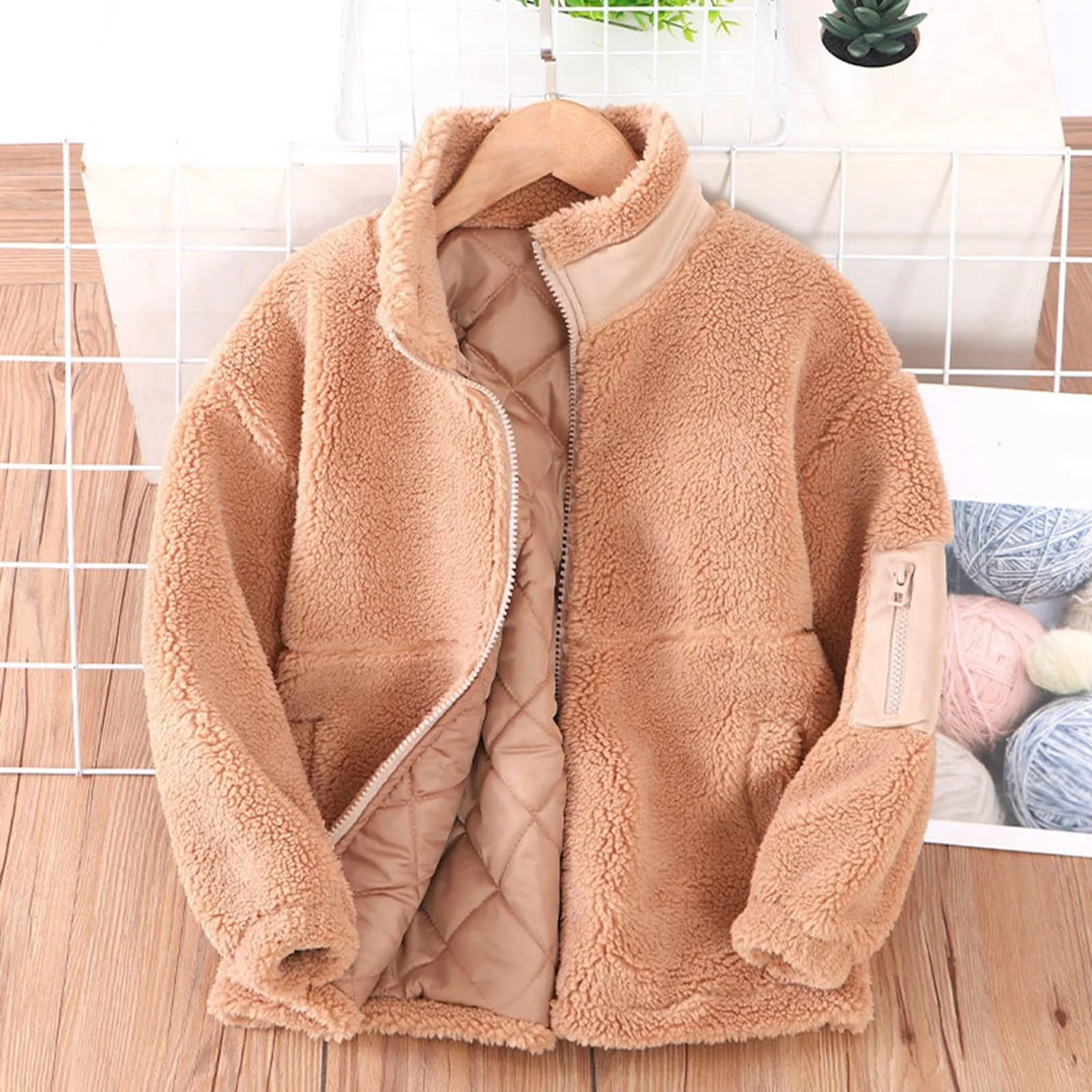 Флісова куртка для дівчат Generisch, тепла зимова куртка, фото №3