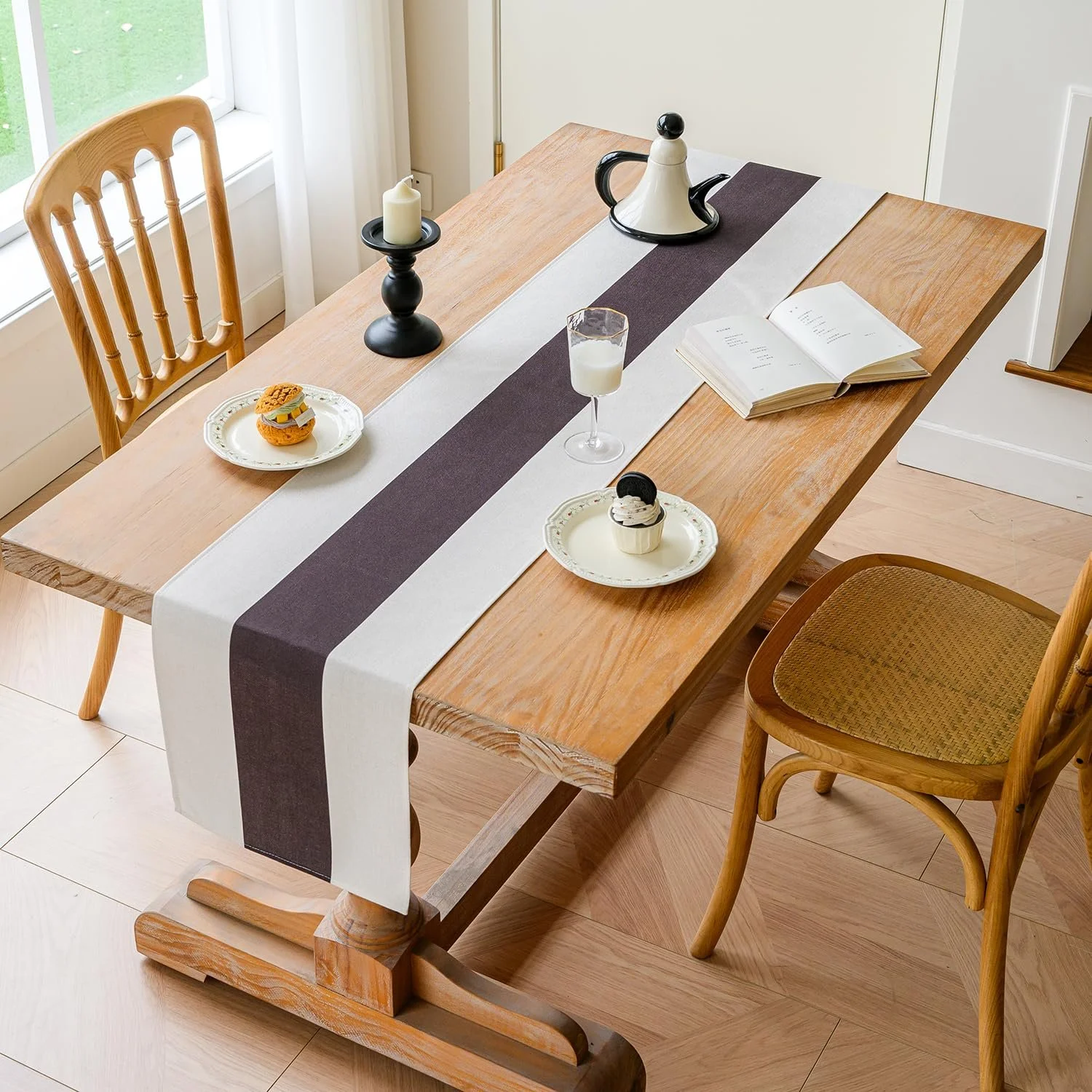 Ранер Modern Decoration Linen водовідштовхувальна що миється Brown 40 x 140 см, фото №6 Ранер Modern Decoration Linen водовідштовхувальна що миється Brown 40 x 140 см, фото №6