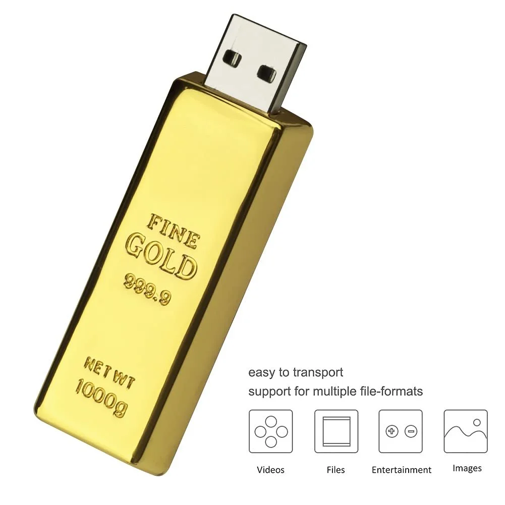 USB-флеш-накопитель BorlterClamp Gold Bar 32GB USB 2.0 Gold, фото №7 USB-флеш-накопитель BorlterClamp Gold Bar 32GB USB 2.0 Gold, фото №7