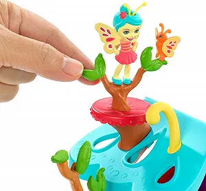 Игровой набор Mattel Enchantimals GBX08 Пэтал Парк с бабочкой Бакси и фигуркой Вингрид разноцветный synthetic.ua - Фото 1