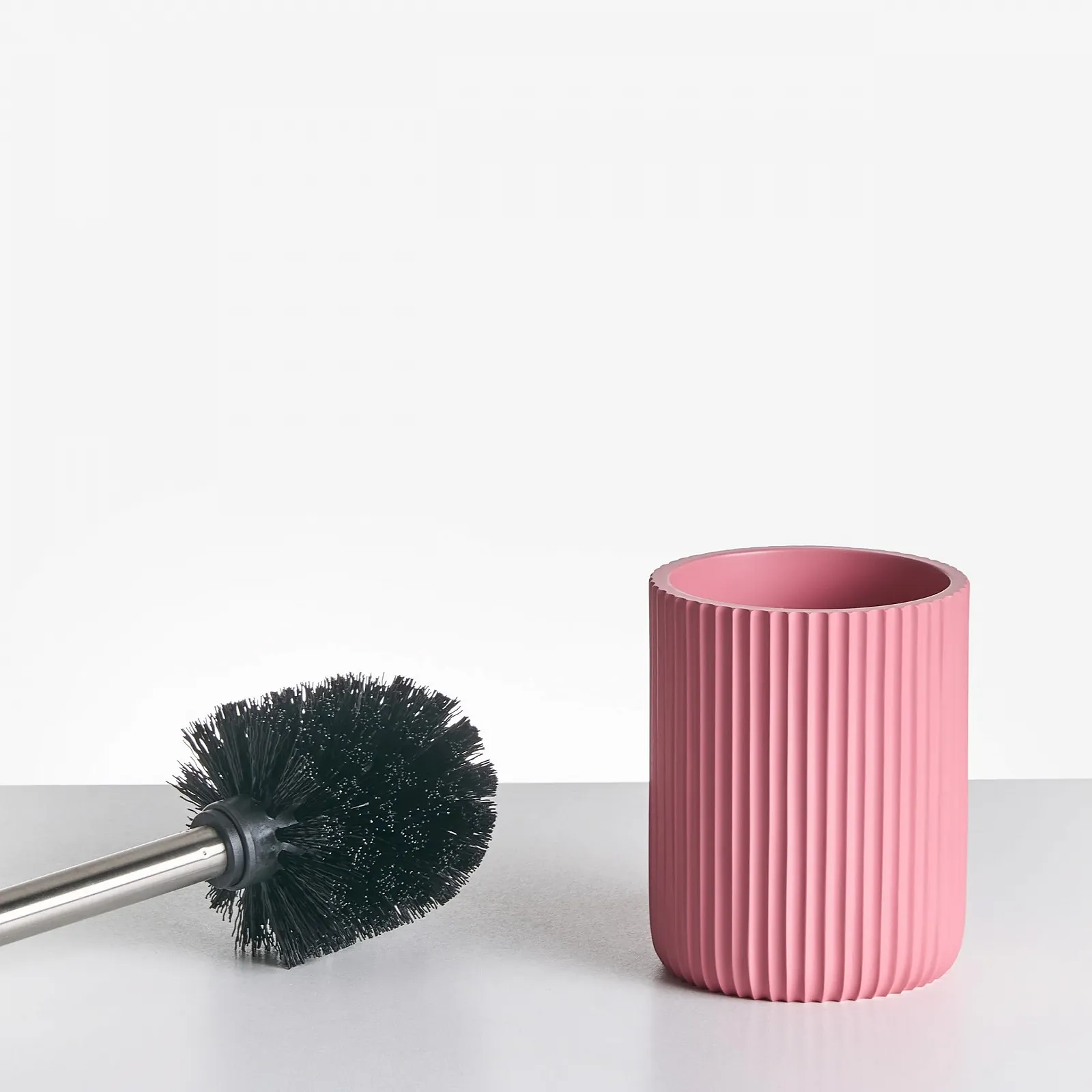 Набор аксессуаров для ванной комнаты Camana 5 предметов, розовый, смола, Groove Look, фото №6