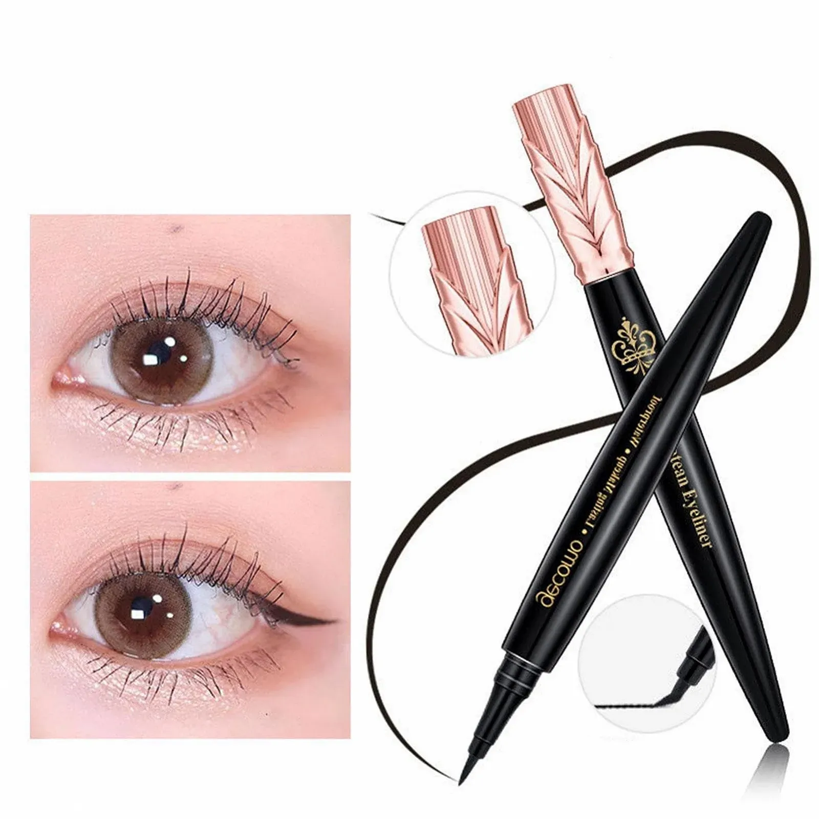 Подводка Anloximt Edge Brush Liner, черная, фото №3