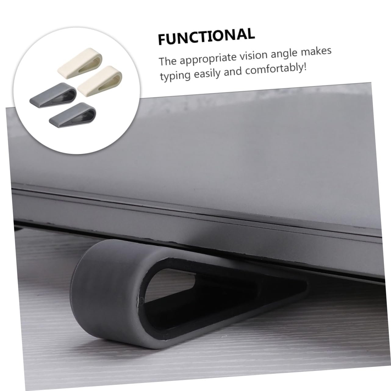 Регульована підставка для ноутбука Gadpiparty 4 шт. Ергономічна регульована по висоті для кращого охолодження та зручного набору тексту, фото №7 Регульована підставка для ноутбука Gadpiparty 4 шт. Ергономічна регульована по висоті для кращого охолодження та зручного набору тексту, фото №7