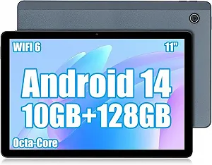 Планшет Ainmel A6H 11" (4+6)/128 ГБ 8 ядер Android 14 6800 mAh Синий - Фото 1