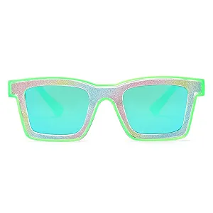 Модні квадратні сонцезахисні окуляри Long Keeper для жінок, розкішні блискучі квадратні, захист UV400 synthetic.ua - Фото 1