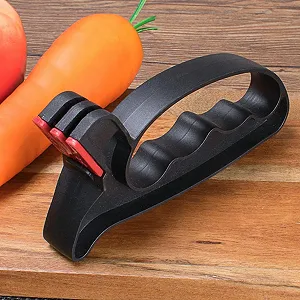 Точилка для ножів та ножиць 2 Stage Knife Sharpener 2-ступенева регульована synthetic.ua - Фото 1