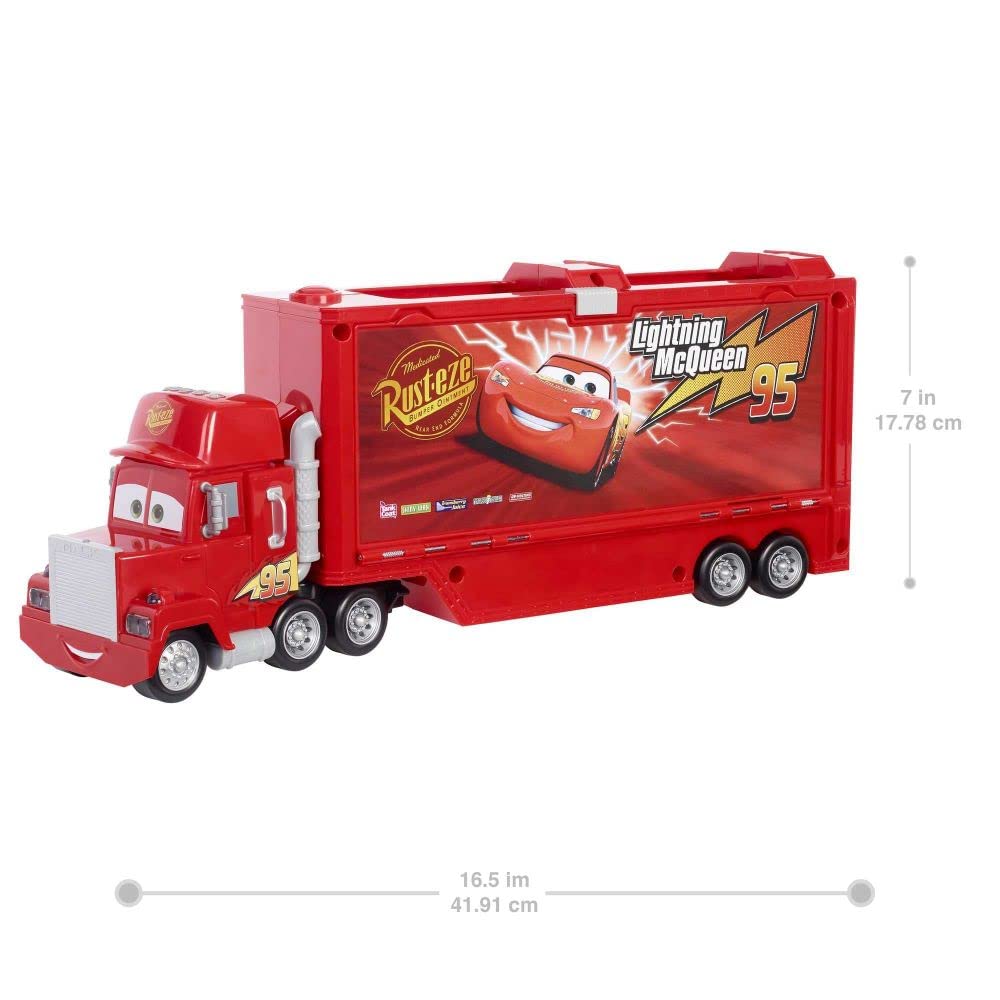 Тягач Disney Pixar Cars HHL85 з світлом та звуками Макквин, фото №4