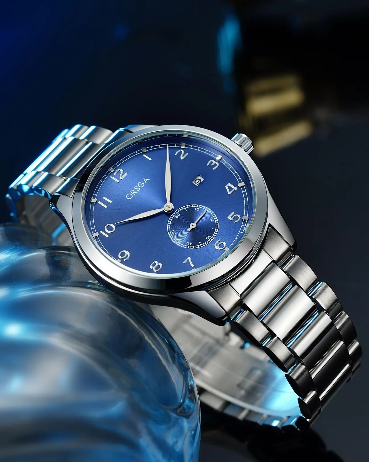 Мужские часы CIVO Аналоговые Кварцевые Модные Большой циферблат День и Дата, фото №3