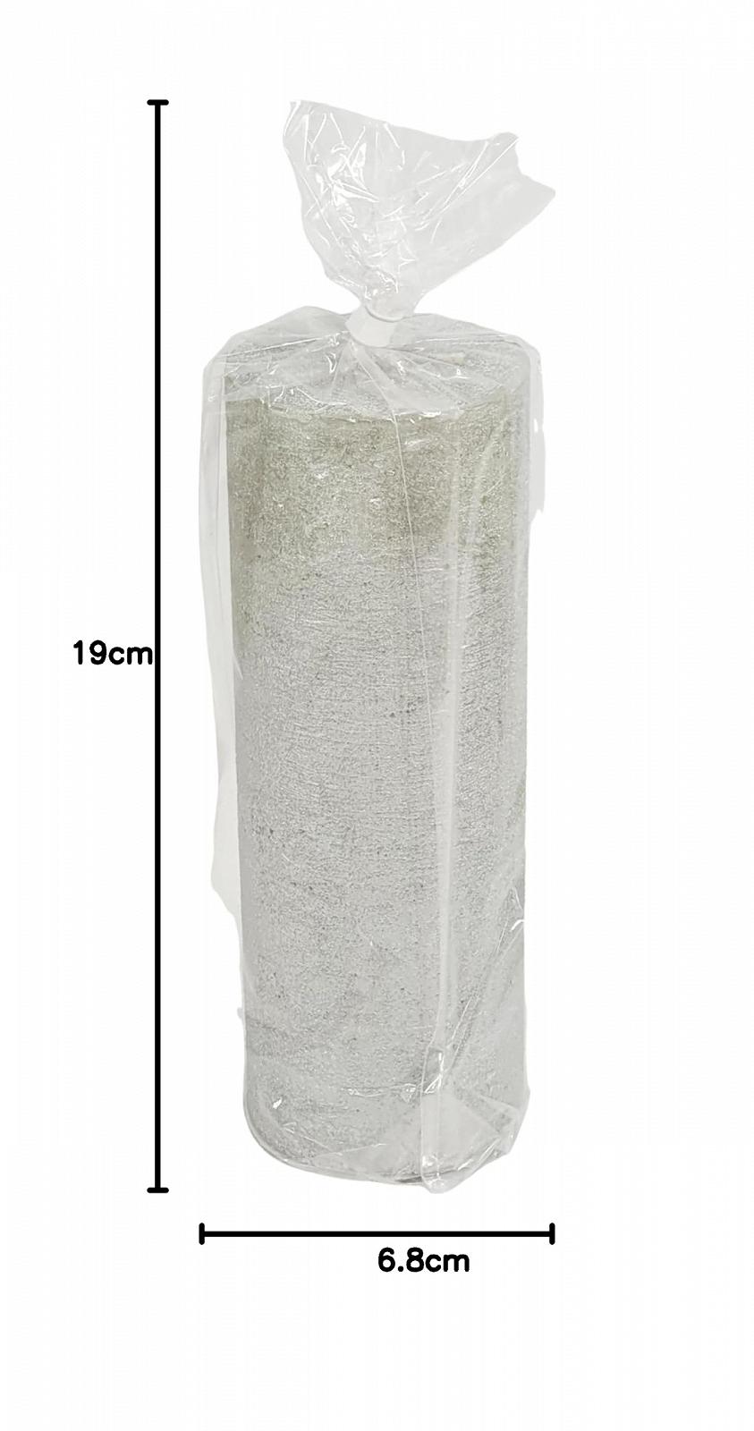 Свічки Gala Rustik Pillar Срібний набір з 4 19 x 6.8 см, фото №5