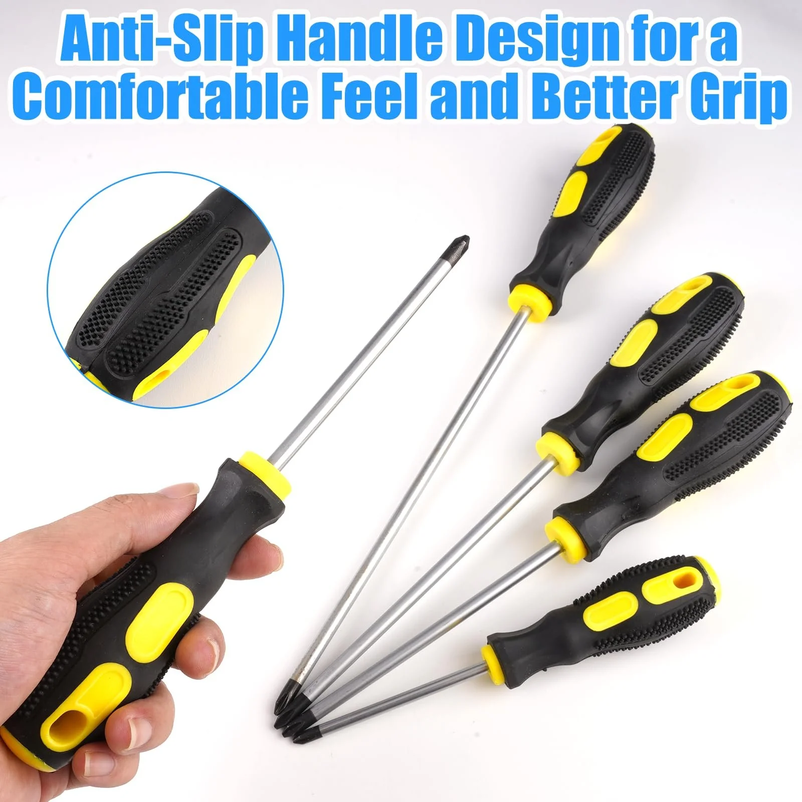 Набір магнітних викруток Phillips 5 шт. 5x75, 6x100, 6x125, 6x150, 6x200 мм, фото №5