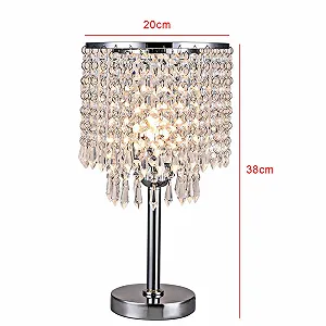 Настольная лампа Treeisland Crystal E27 Серебристая synthetic.ua - Фото 1