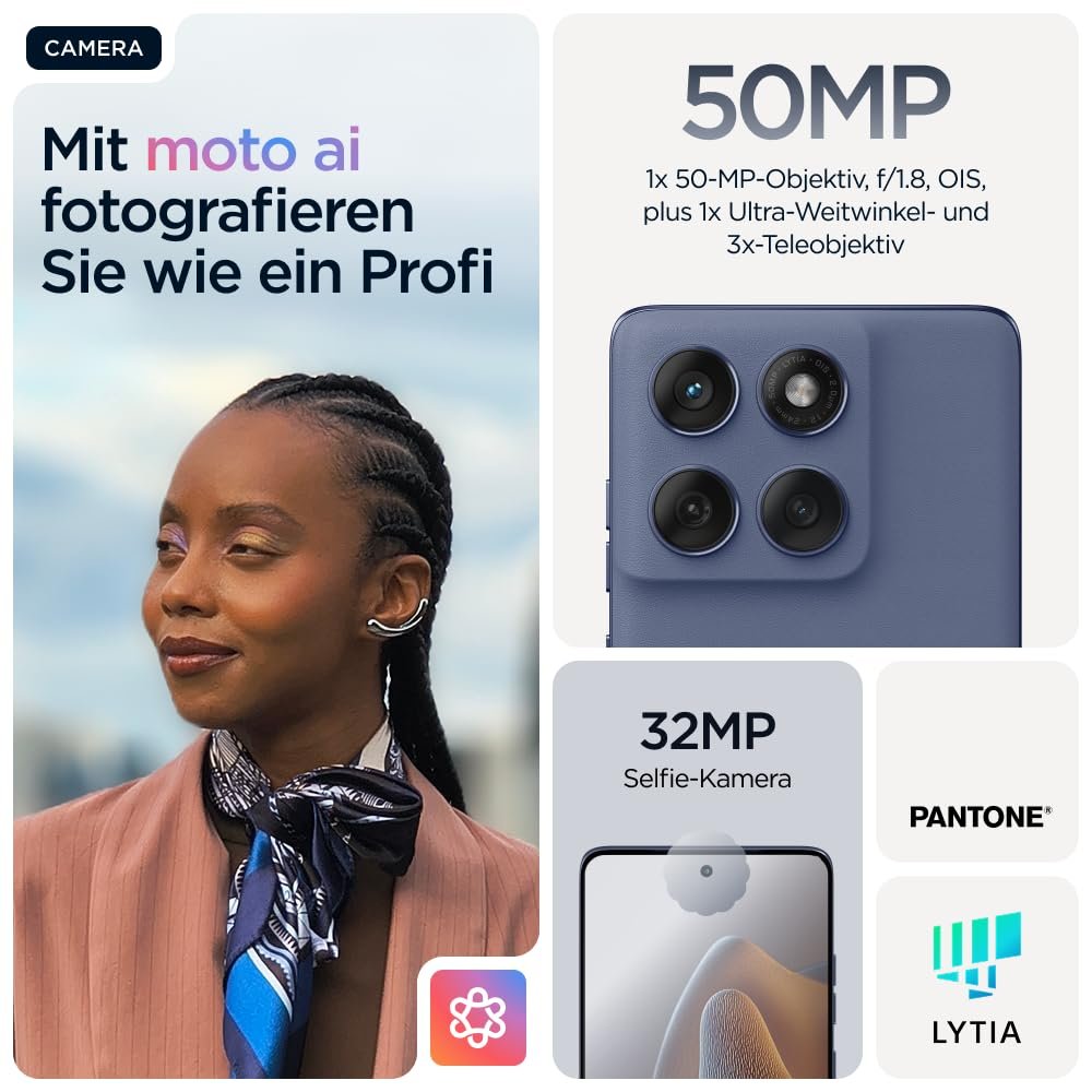 Смартфон Motorola Edge 60 Fusion 8/256 GB Pantone Slipstream, фото №3