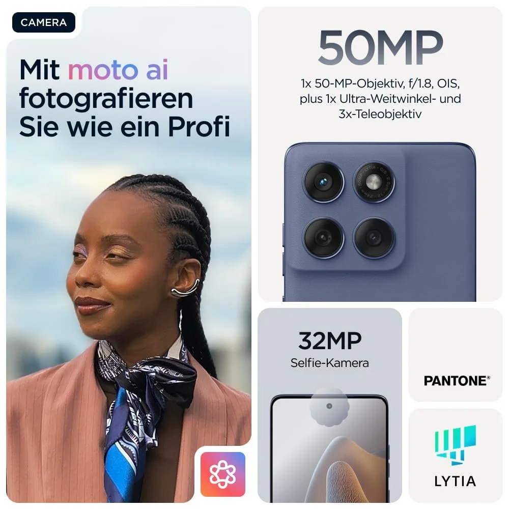 Смартфон Motorola Edge 60 Fusion 8/256 GB Pantone Slipstream, фото №3