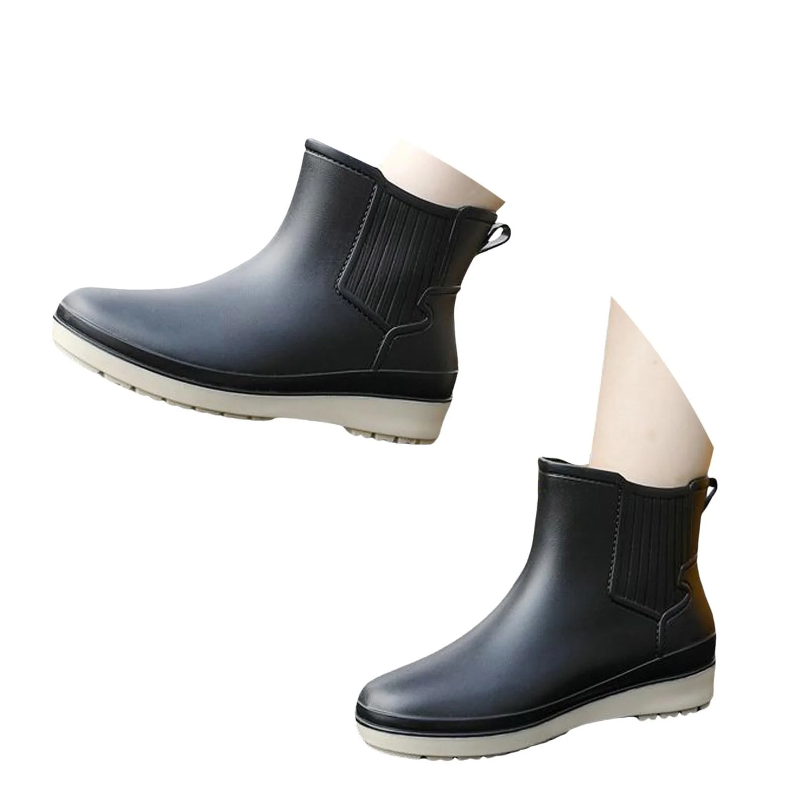 Гумові Чоботи Чоловічі Дощові Черевики, фото №2