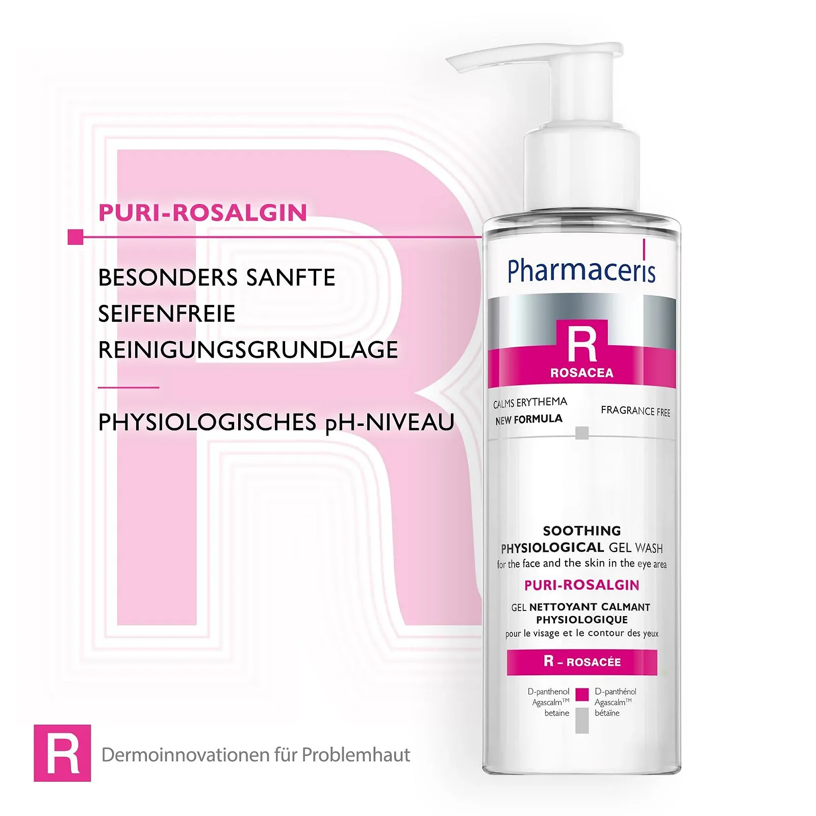 Гель для вмивання Pharmaceris R PURI-ROSALGIN для шкіри з розацеа 200 мл, фото №5 Гель для вмивання Pharmaceris R PURI-ROSALGIN для шкіри з розацеа 200 мл, фото №5