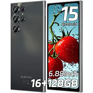 Смартфон OUKITEL C61 Android 15, 16 ГБ + 128 ГБ / 1 ТБ, 6.88 дюймов 90 Гц экран, 5150 мАч, 13 МП + 5 МП, 4G Dual SIM - Фото 1