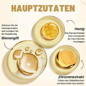 Зволожуюча маска для обличчя з медом та екстрактом лимона, бджолина отрута, маска для глибокого живлення сухої та дуже сухої шкіри synthetic.ua - Фото 1