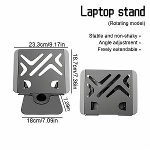 Подставка для ноутбука TAIZER с вращением на 360
градусов, регулируемая по высоте, с полой конструкцией охлаждения synthetic.ua - Фото 1