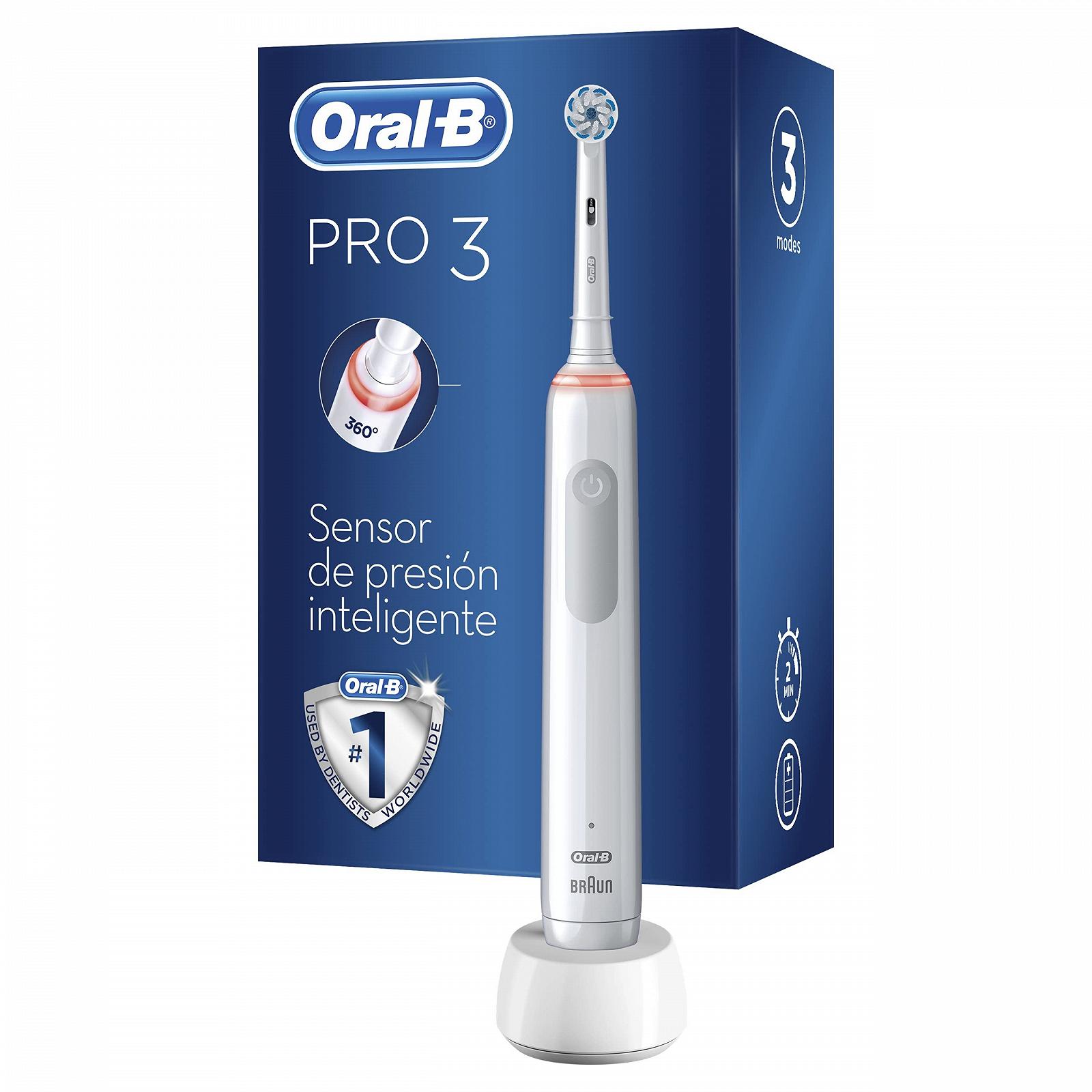 Електрична зубна щітка Oral-B Pro 3 3000 Датчик тиску 1 насадка Білий, фото №1